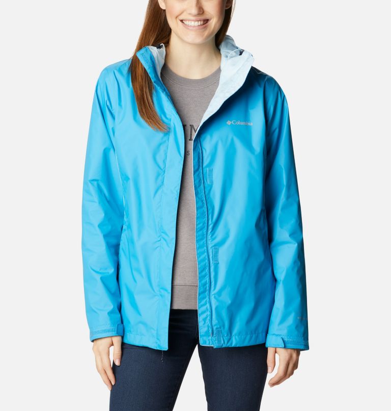 Women’s Arcadia II Rain Jacket, Color: Blue chill, Spring Blue, image 8