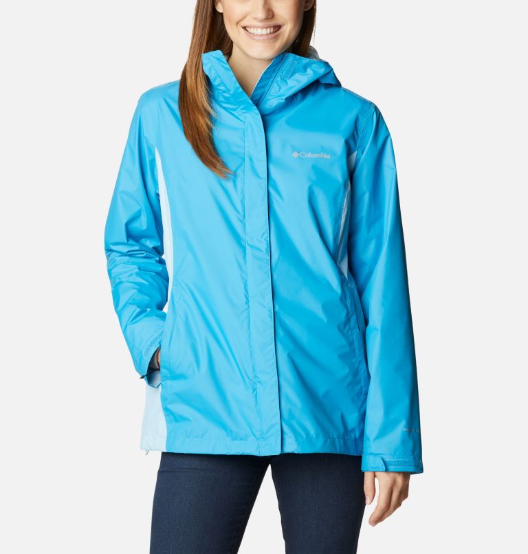 Women’s Arcadia II Rain Jacket, Color: Blue chill, Spring Blue, image 1