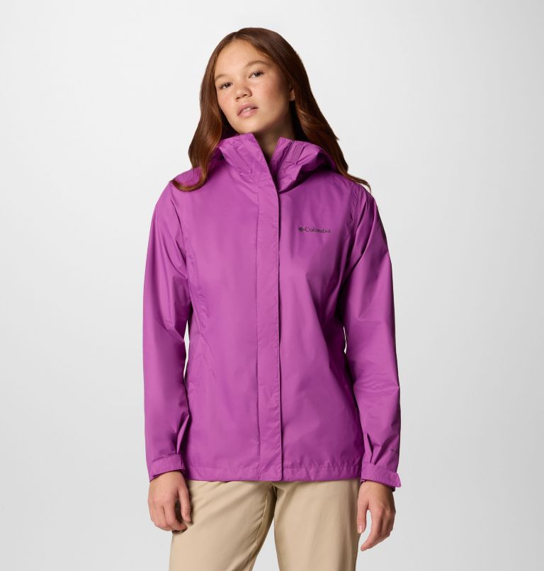 Purple columbia rain jacket on sale