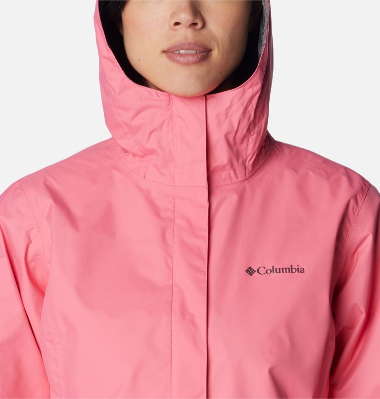 Thumbnail: Women’s Arcadia II Rain Jacket, Color: Camellia Rose, image 4