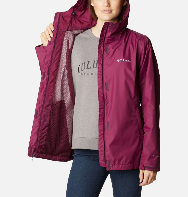 Women’s Arcadia II Rain Jacket, Color: Marionberry, image 5