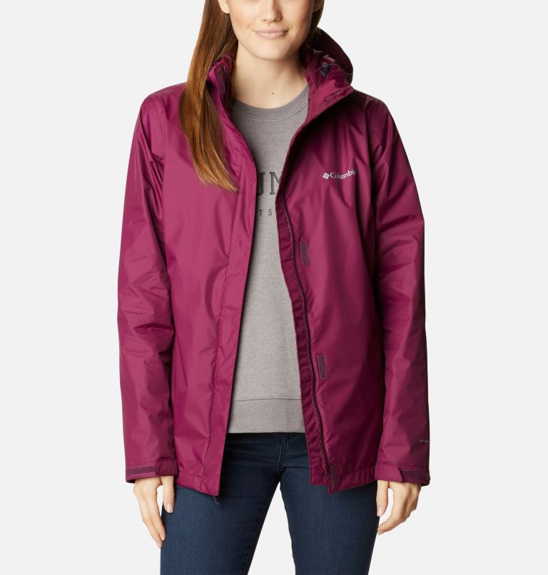 Thumbnail: Women’s Arcadia II Rain Jacket, Color: Marionberry, image 8
