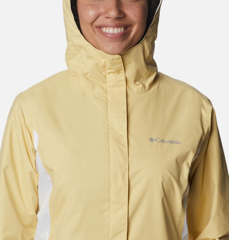 Women’s Arcadia II Rain Jacket, Color: Cornstalk, White, image 4