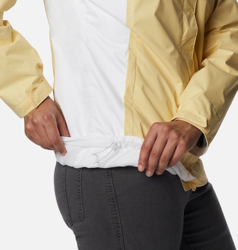 Women’s Arcadia II Rain Jacket, Color: Cornstalk, White, image 6