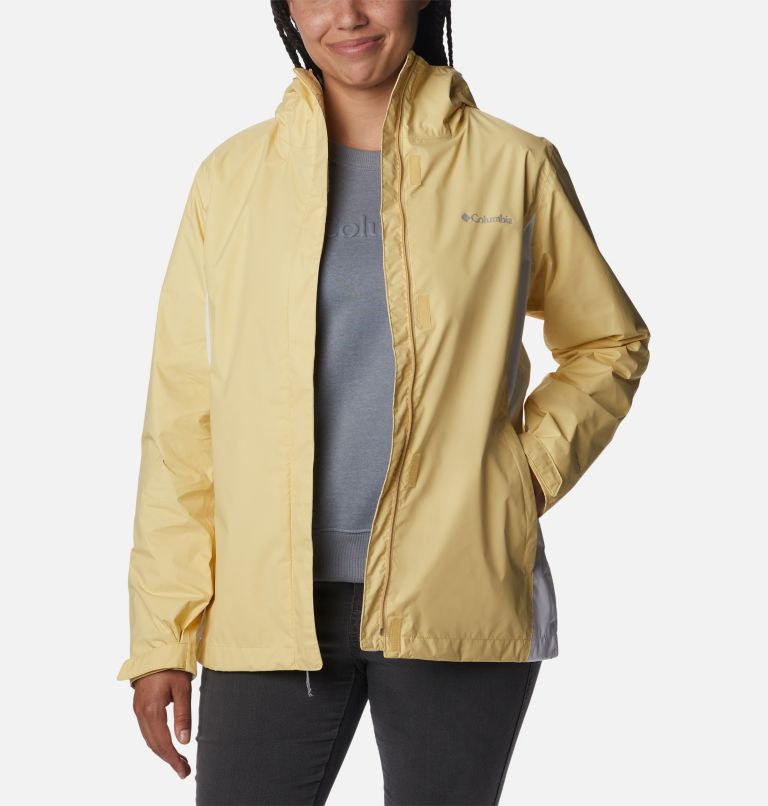Women’s Arcadia II Rain Jacket, Color: Cornstalk, White, image 8