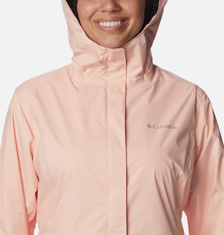 Thumbnail: Women’s Arcadia II Rain Jacket, Color: Peach Blossom, image 4