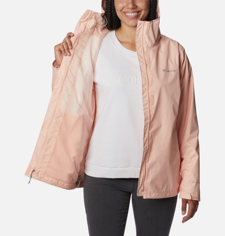 Thumbnail: Women’s Arcadia II Rain Jacket, Color: Peach Blossom, image 5