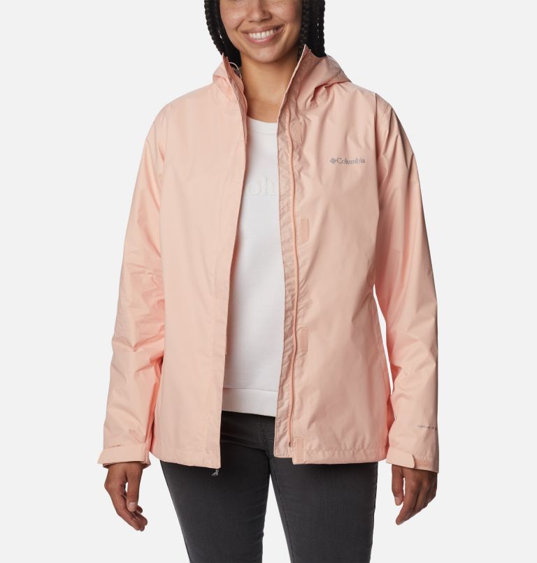 Women’s Arcadia II Rain Jacket, Color: Peach Blossom, image 8