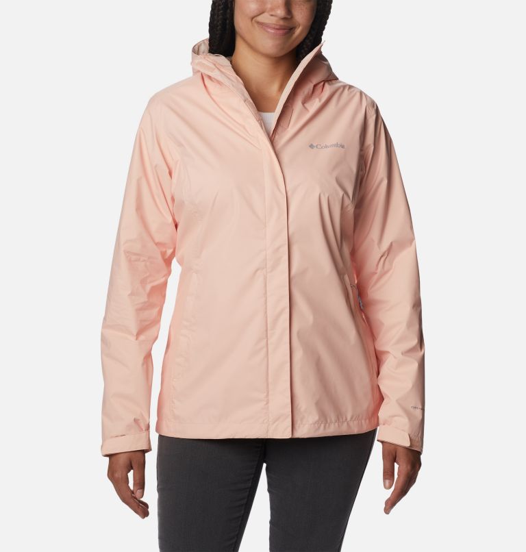 Thumbnail: Women’s Arcadia II Rain Jacket, Color: Peach Blossom, image 1