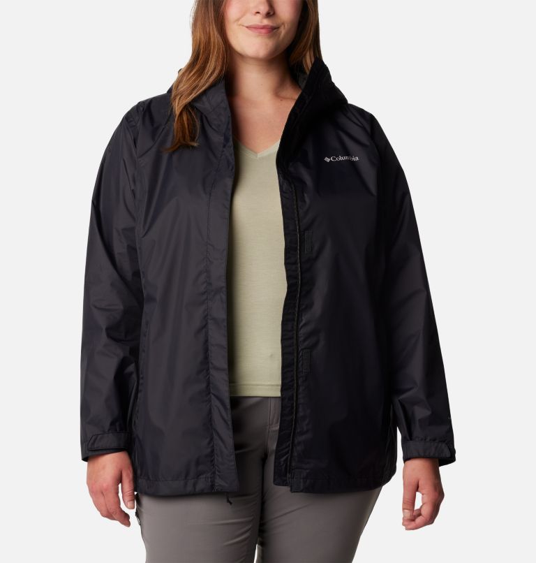 Women’s Arcadia II Rain Jacket - Plus Size, Color: Black, image 8