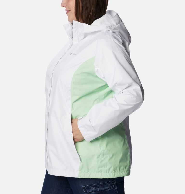 Women’s Arcadia II Rain Jacket - Plus Size, Color: White, Key West, image 3