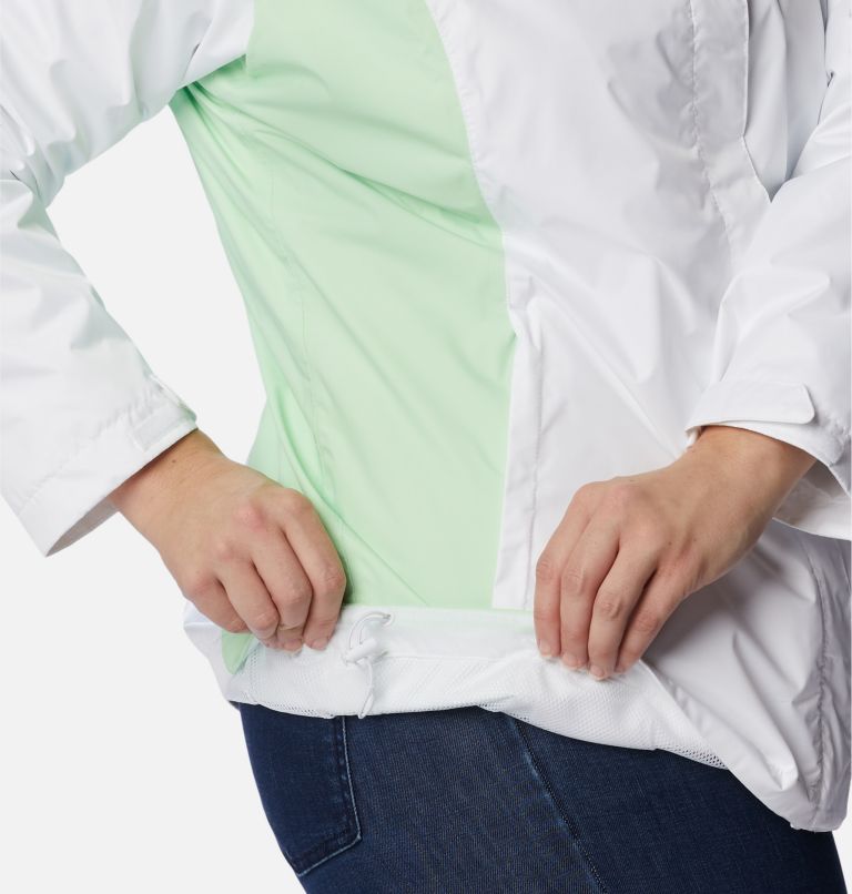 Women’s Arcadia II Rain Jacket - Plus Size, Color: White, Key West, image 6