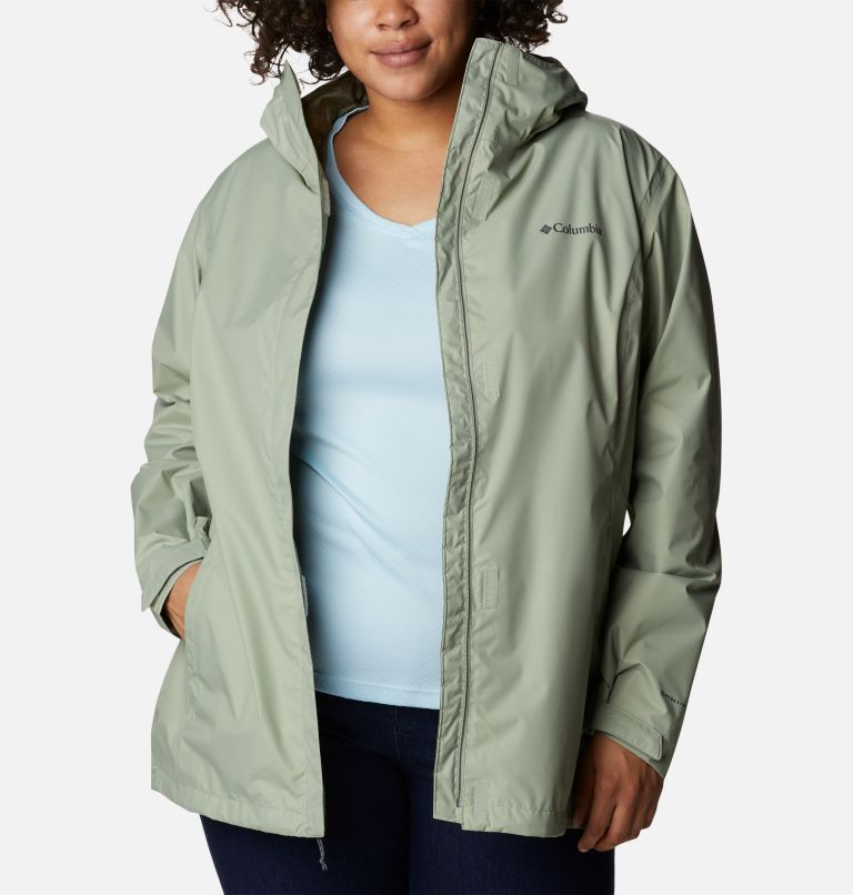 Columbia rain to hot sale fame jacket plus size