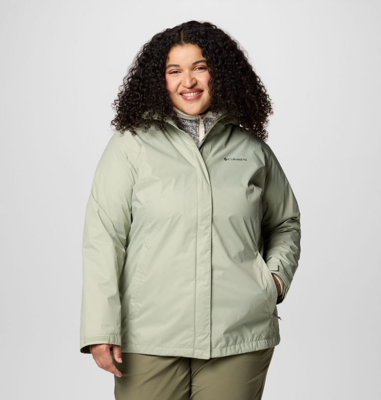 Columbia rain jacket womens plus on sale