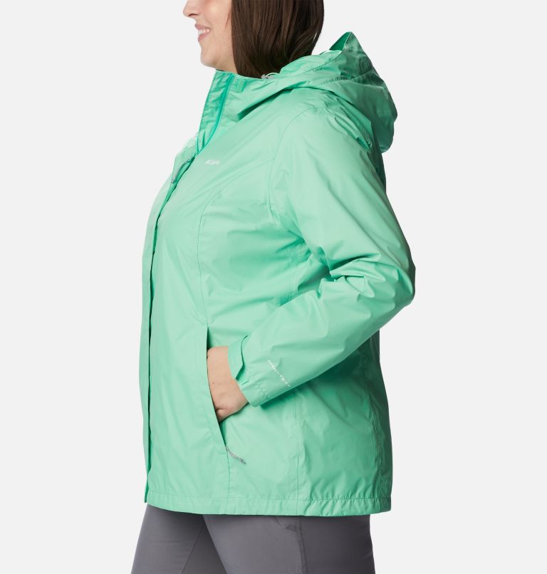 Women’s Arcadia II Rain Jacket - Plus Size, Color: Light Jade, image 3