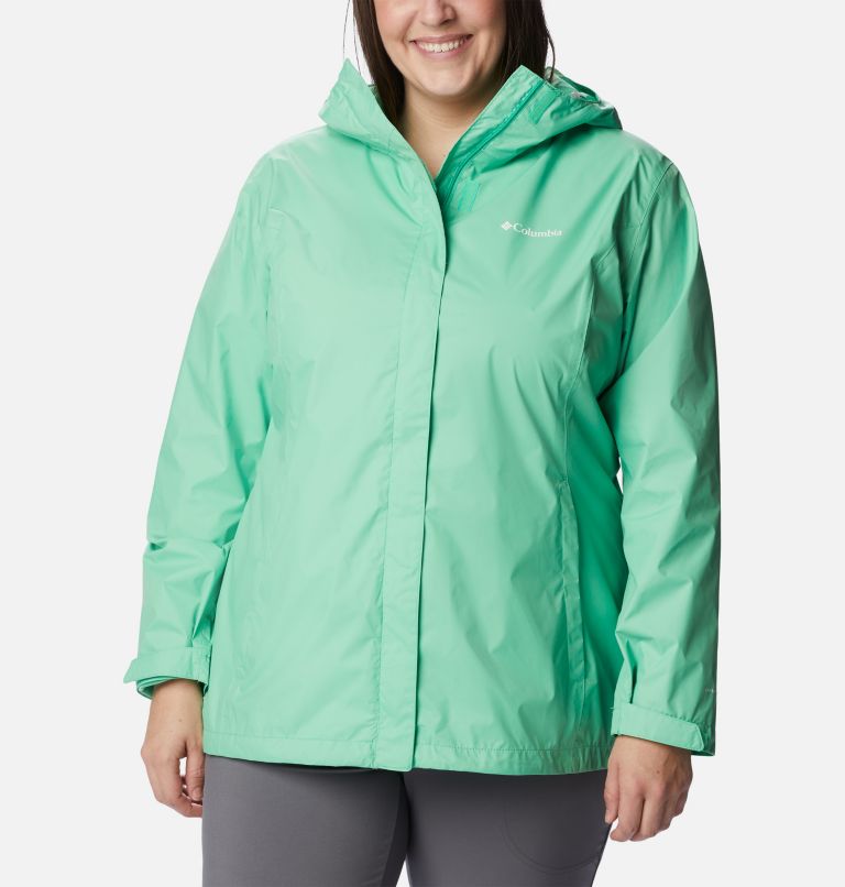 Women’s Arcadia II Rain Jacket - Plus Size, Color: Light Jade, image 1