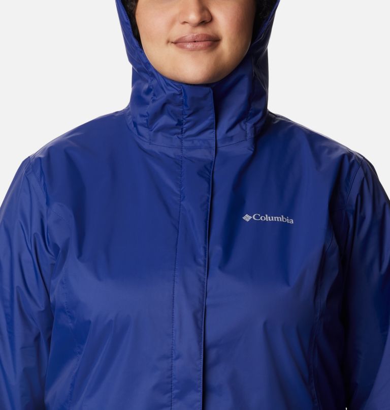 Women’s Arcadia II Rain Jacket - Plus Size, Color: Dark Sapphire, image 4