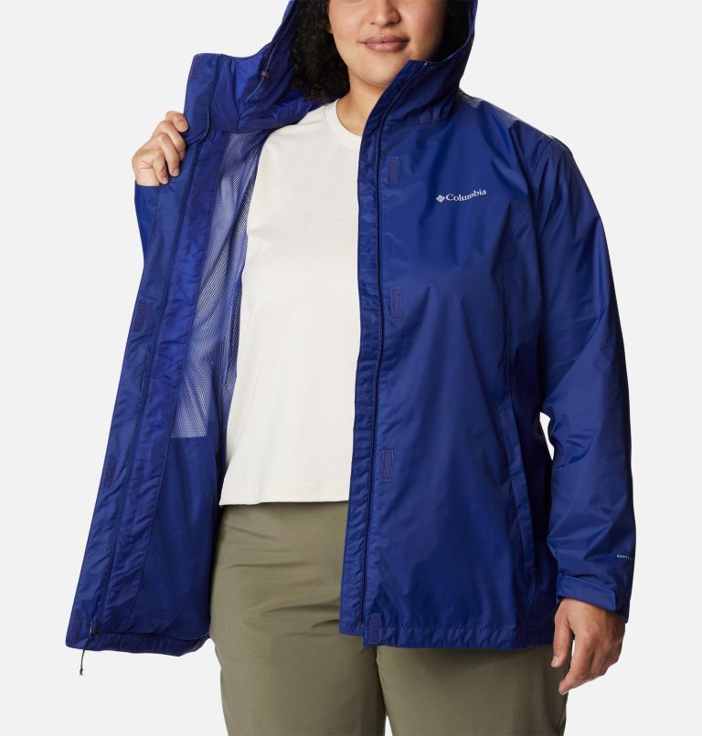 Thumbnail: Women’s Arcadia II Rain Jacket - Plus Size, Color: Dark Sapphire, image 5