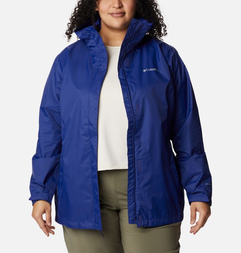 Thumbnail: Women’s Arcadia II Rain Jacket - Plus Size, Color: Dark Sapphire, image 8