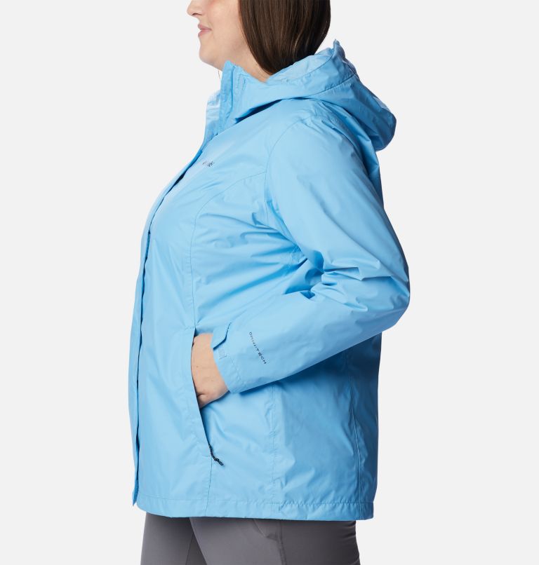 Thumbnail: Women’s Arcadia II Rain Jacket - Plus Size, Color: Vista Blue, image 3