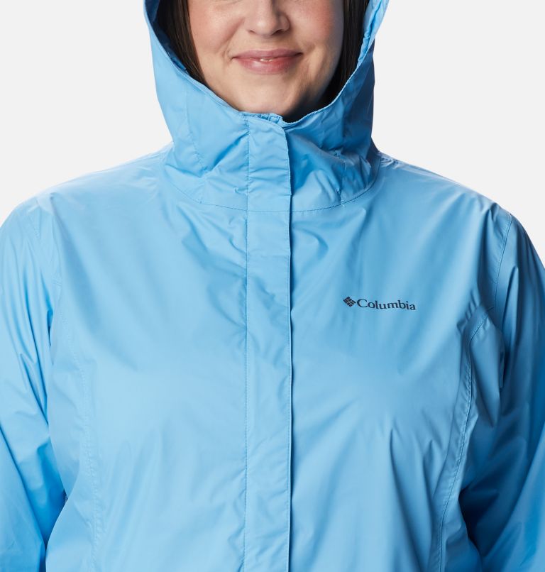 Women’s Arcadia II Rain Jacket - Plus Size, Color: Vista Blue, image 4
