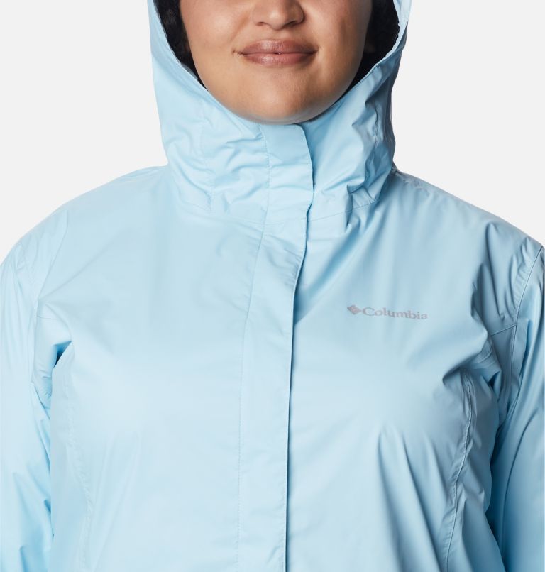 Thumbnail: Women’s Arcadia II Rain Jacket - Plus Size, Color: Spring Blue, image 4