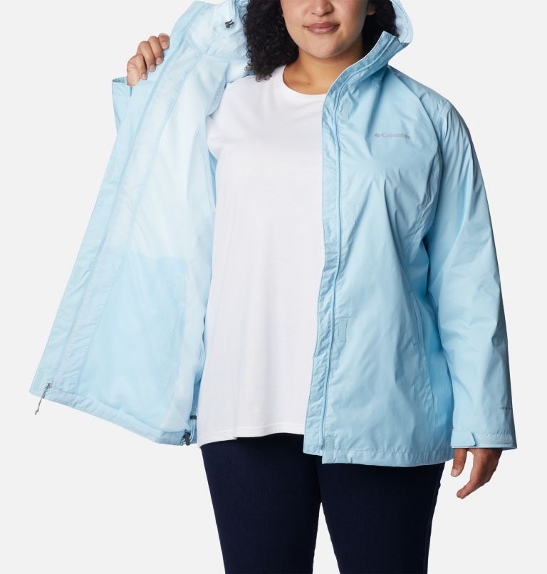 Thumbnail: Women’s Arcadia II Rain Jacket - Plus Size, Color: Spring Blue, image 5