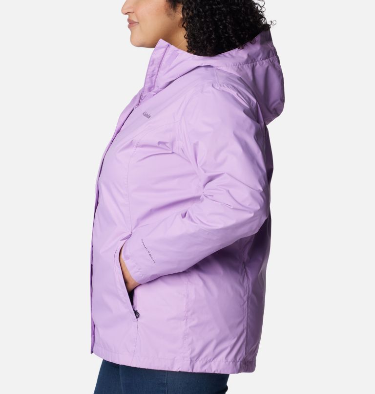Thumbnail: Women’s Arcadia II Rain Jacket - Plus Size, Color: Gumdrop, image 3