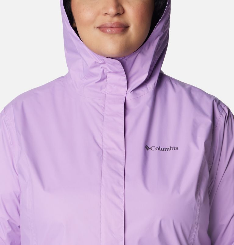Thumbnail: Women’s Arcadia II Rain Jacket - Plus Size, Color: Gumdrop, image 4