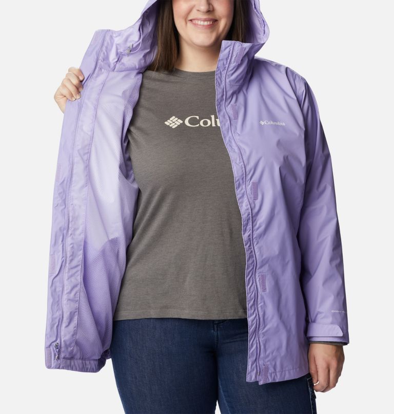 Women’s Arcadia II Rain Jacket - Plus Size, Color: Frosted Purple, image 5