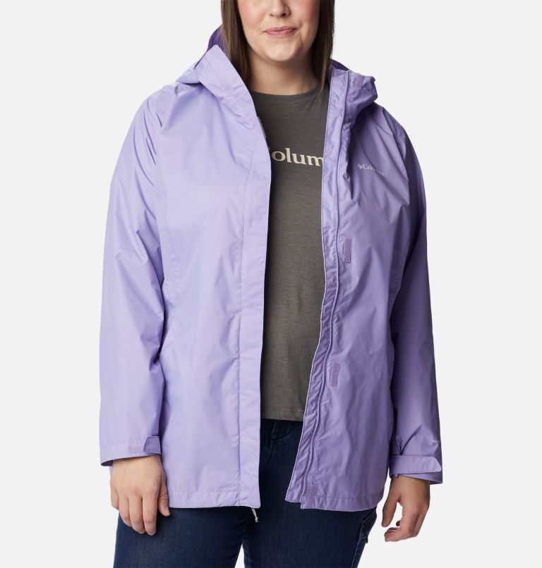 Women’s Arcadia II Rain Jacket - Plus Size, Color: Frosted Purple, image 8