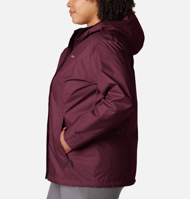 Women’s Arcadia II Rain Jacket - Plus Size, Color: Marionberry, image 3