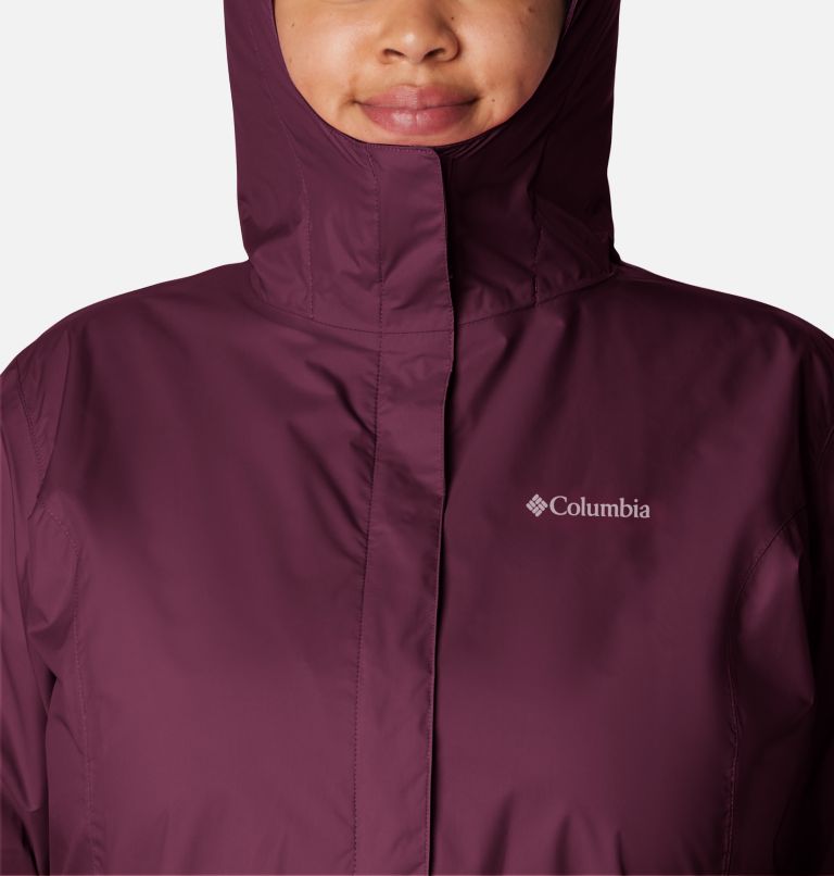 Thumbnail: Women’s Arcadia II Rain Jacket - Plus Size, Color: Marionberry, image 5