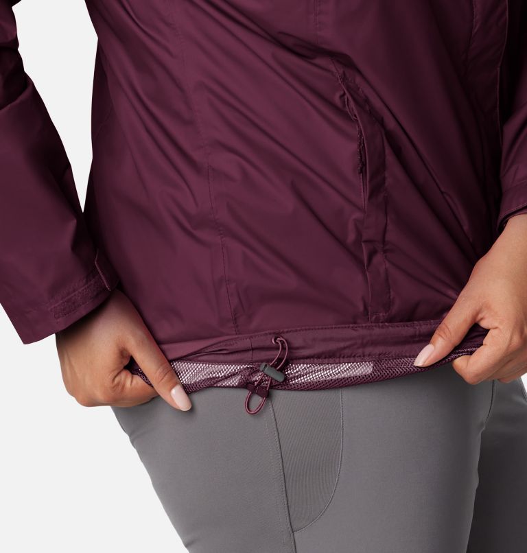 Thumbnail: Women’s Arcadia II Rain Jacket - Plus Size, Color: Marionberry, image 6