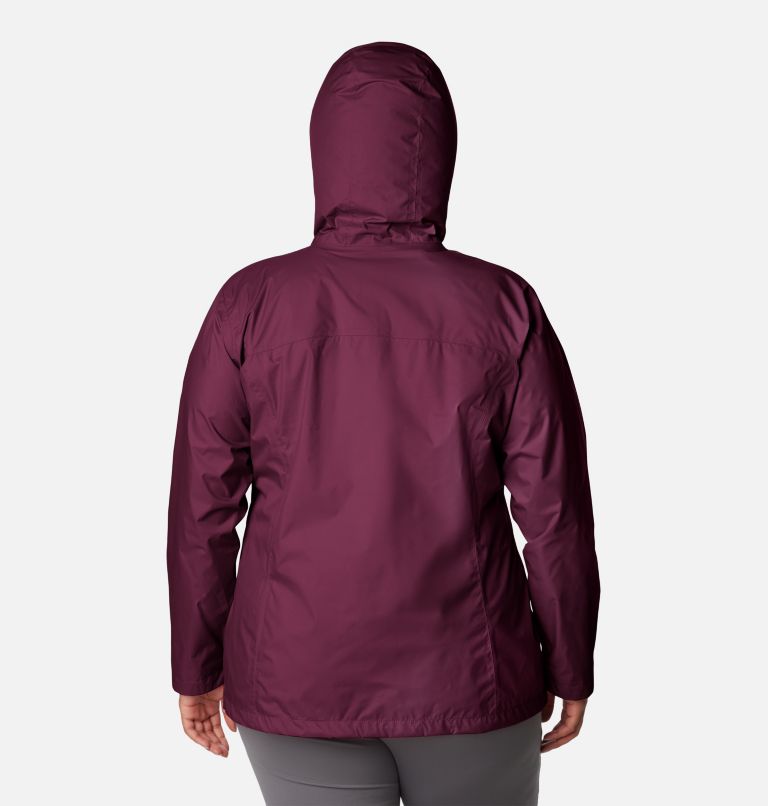 Women’s Arcadia II Rain Jacket - Plus Size, Color: Marionberry, image 2