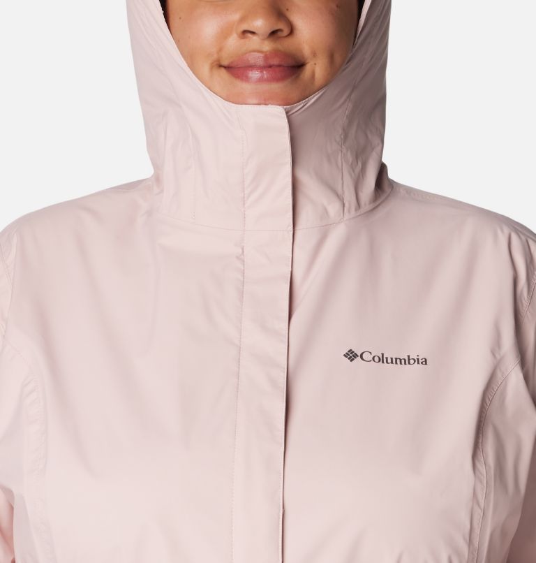 Thumbnail: Women’s Arcadia II Rain Jacket - Plus Size, Color: Dusty Pink, image 4