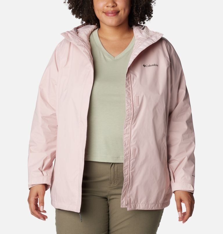 Columbia pink rain hot sale jacket