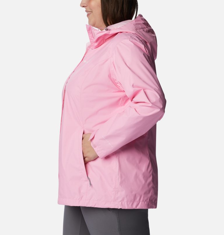 Women’s Arcadia II Rain Jacket - Plus Size, Color: Wild Rose, image 3