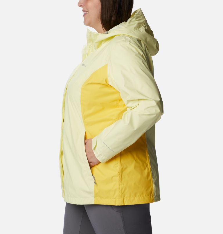 Thumbnail: Women’s Arcadia II Rain Jacket - Plus Size, Color: Endive, Sun Glow, image 3