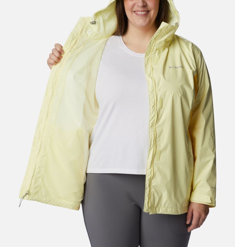 Thumbnail: Women’s Arcadia II Rain Jacket - Plus Size, Color: Endive, Sun Glow, image 5