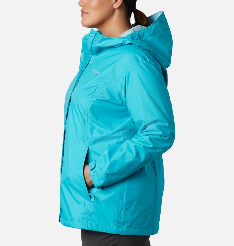 Thumbnail: Women’s Arcadia II Rain Jacket - Plus Size, Color: Geyser, image 3