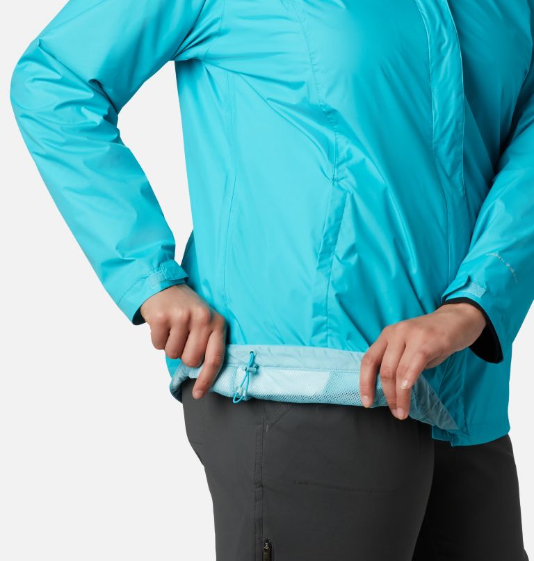 Women’s Arcadia II Rain Jacket - Plus Size, Color: Geyser, image 4