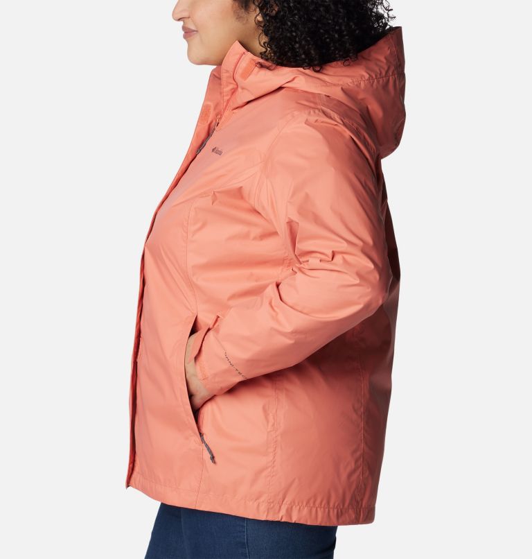 Women’s Arcadia II Rain Jacket - Plus Size, Color: Faded Peach, image 3