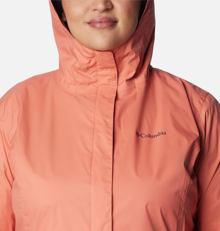 Thumbnail: Women’s Arcadia II Rain Jacket - Plus Size, Color: Faded Peach, image 4