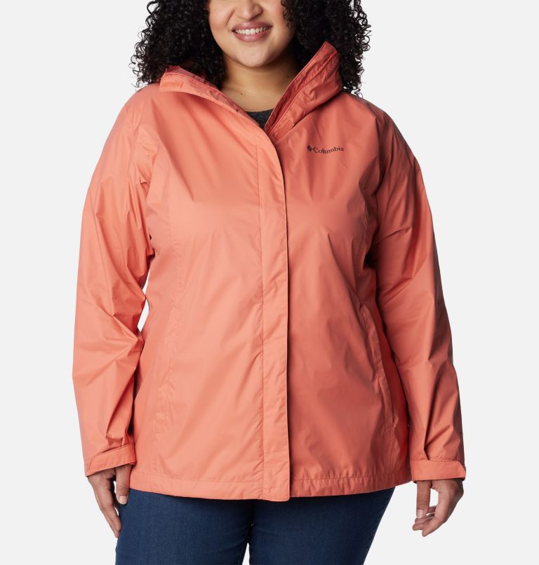 Women’s Arcadia II Rain Jacket - Plus Size, Color: Faded Peach, image 1