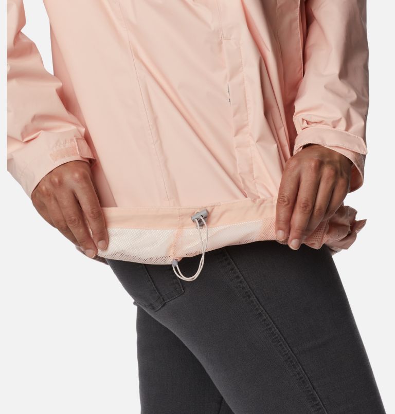 Thumbnail: Women’s Arcadia II Rain Jacket - Plus Size, Color: Peach Blossom, image 6