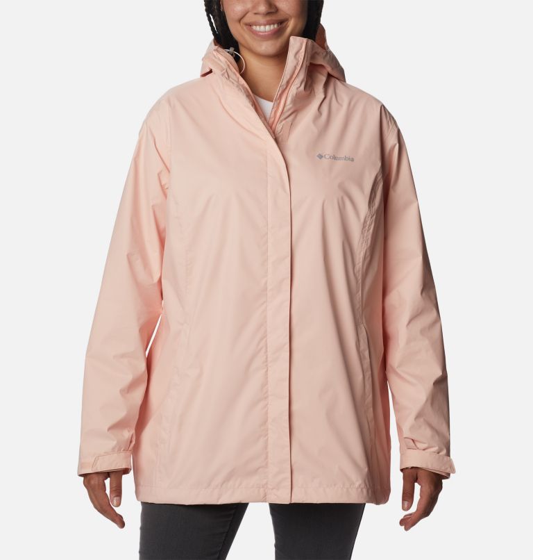 Women’s Arcadia II Rain Jacket - Plus Size, Color: Peach Blossom, image 1
