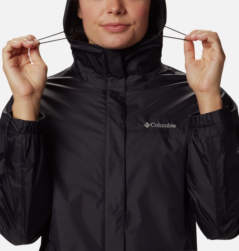 Women’s Arcadia II Rain Jacket, Color: Black, image 3