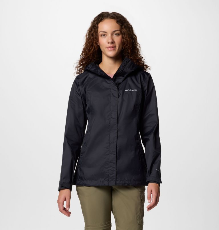 Women’s Arcadia II Rain Jacket, Color: Black, image 1