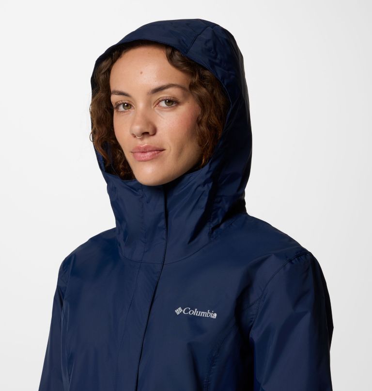 Women’s Arcadia II Rain Jacket, Color: Collegiate Navy, image 4